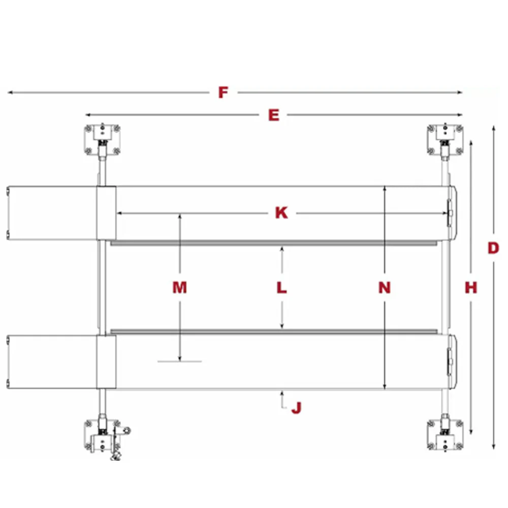 BendPak HD-9 9,000-lb. Capacity / Four-Post Lift / Standard Width - Image 3