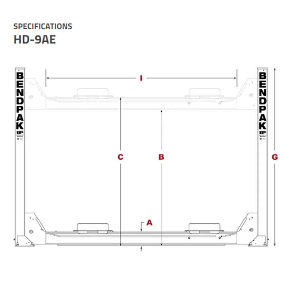 BendPak HD-9AE 9,000-lb. Capacity / Alignment Lift / Includes Turnplates and Slip Plates - Image 2