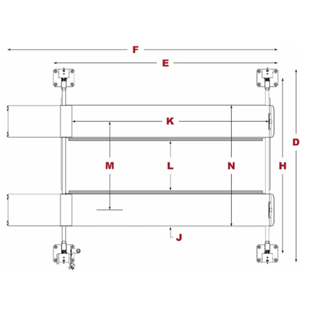 BendPak HD-9STX 9,000-lb. Capacity / Narrow Width / High Lift - Image 3