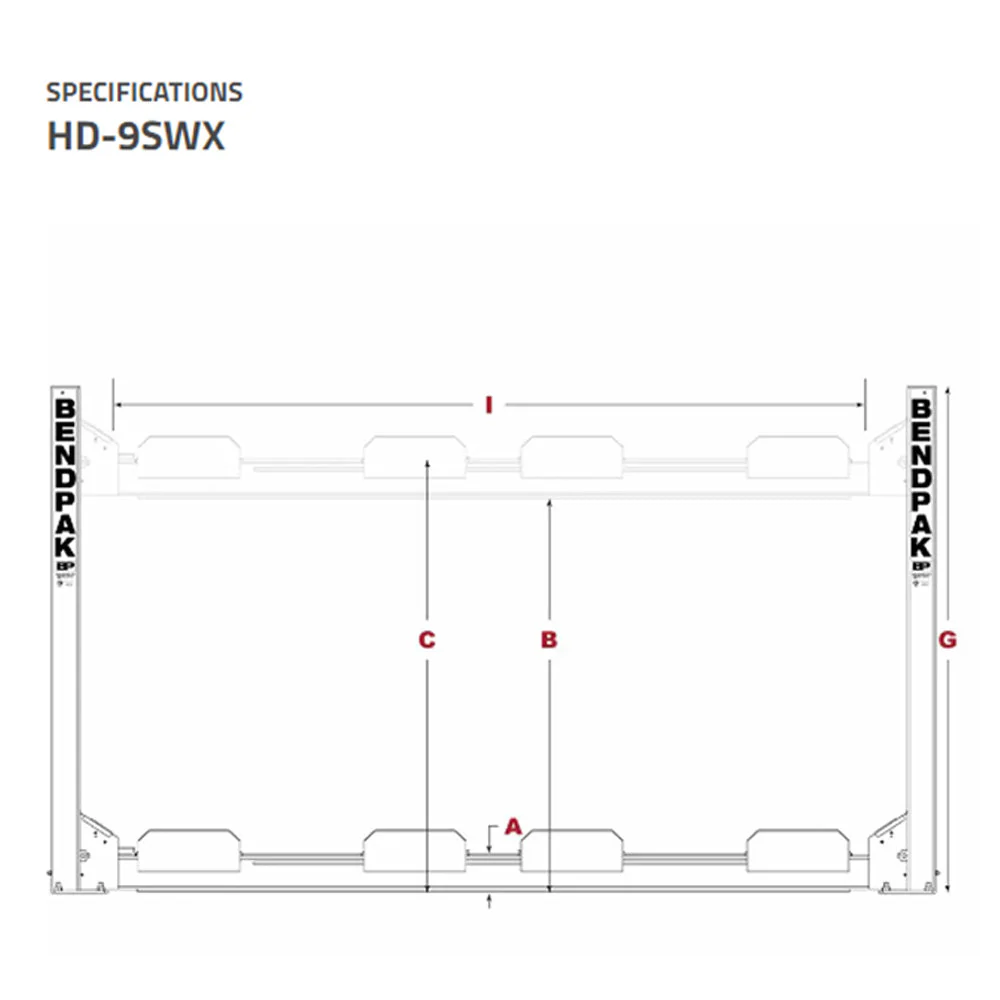 BendPak HD-9SW 9,000-lb. Capacity / Four-Post Lift / Dual Platform / Super Wide / Extended-Length - Image 2