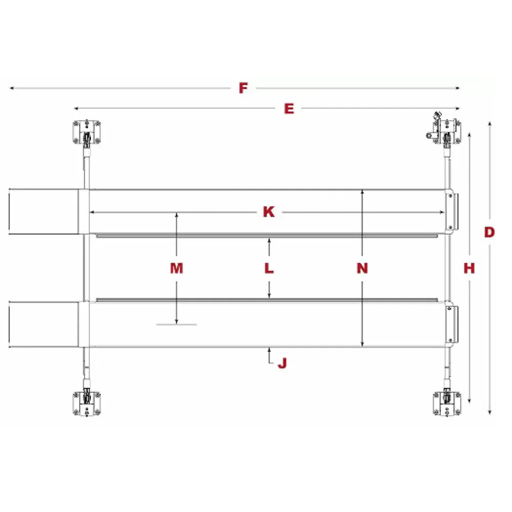 BendPak HDS-14 14,000-lb. Capacity / Four-Post Lift / Standard Length - Image 3