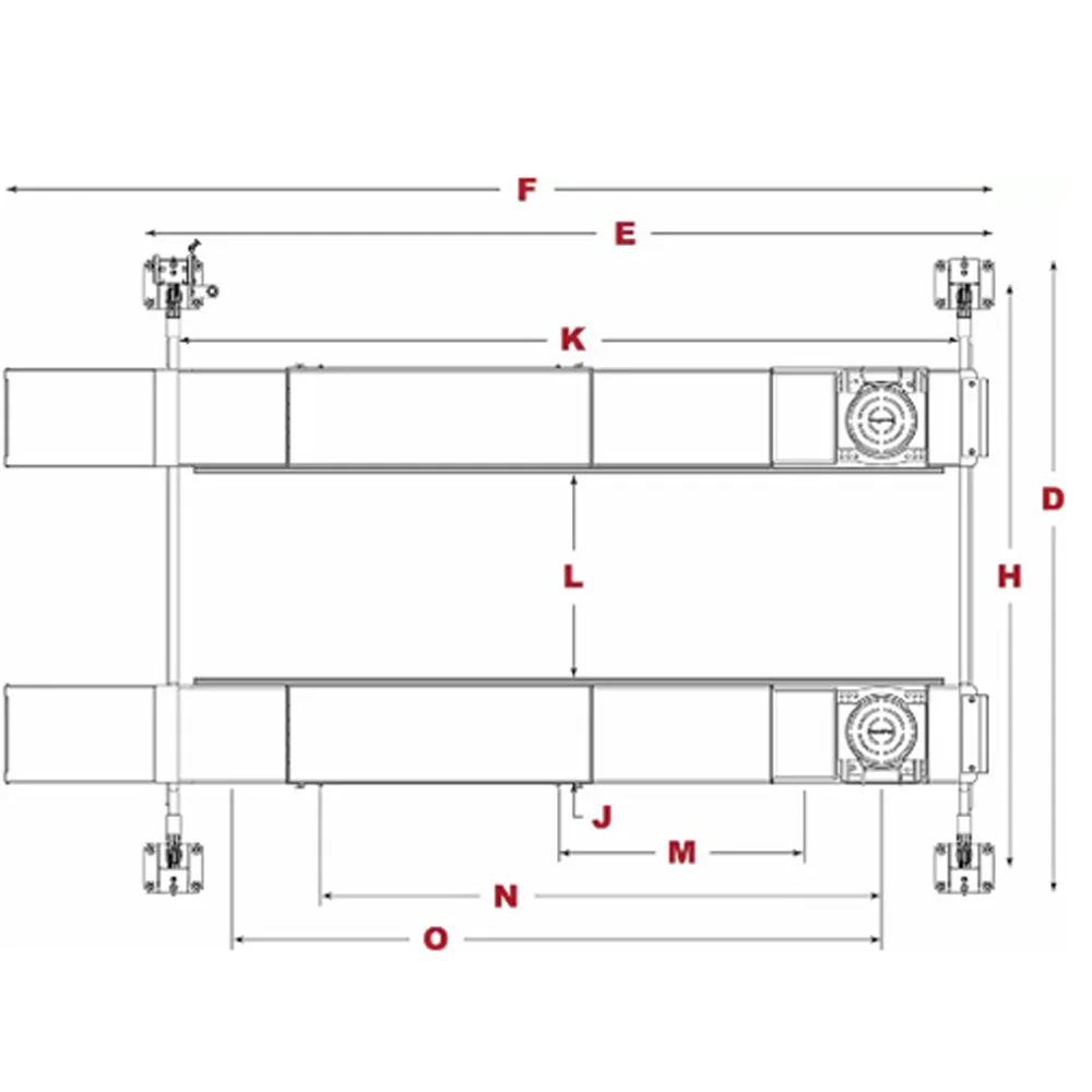 BendPak HDS-14LSX 14,000-lb. Capacity / Alignment Lift / Extended / Includes Turnplates and Slip Plates - Image 3