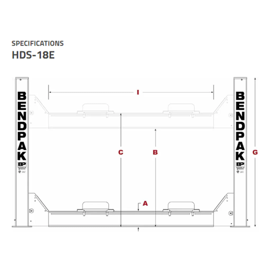 BendPak HDS-18E 18,000-lb./4Post/RegLength - Image 2
