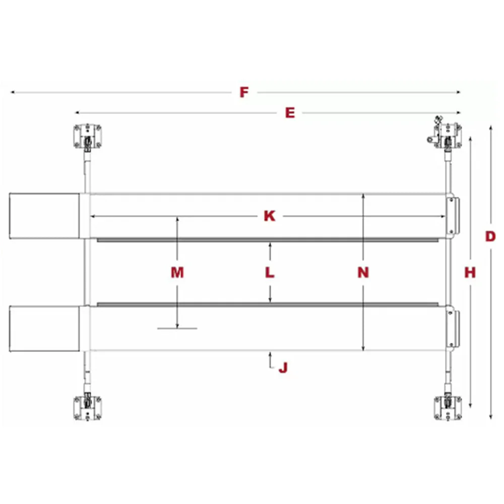 BendPak HDS-18E 18,000-lb./4Post/RegLength - Image 3