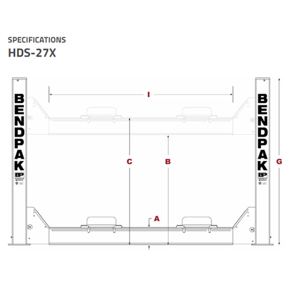 BendPak HDS-27X 27000lb/4Post/EXTLength - With 323" runways - Image 2