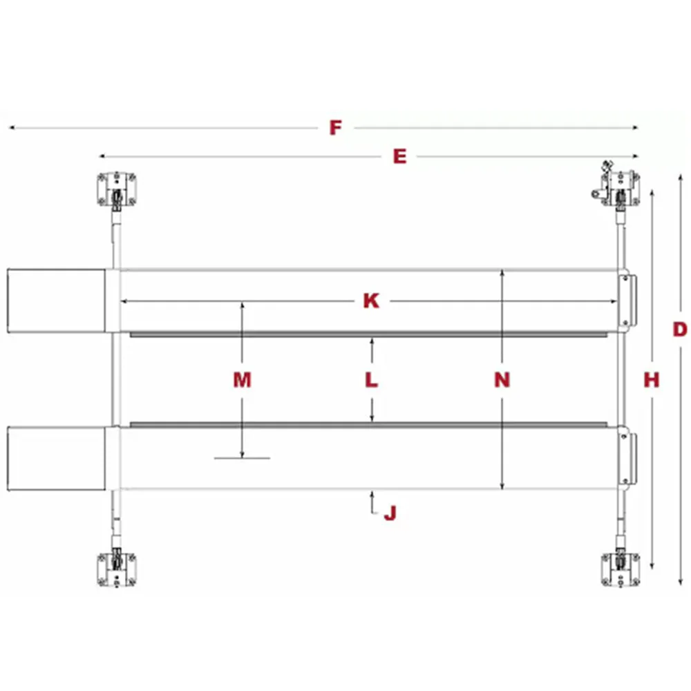BendPak HDS-40 40,000-lb. Capacity / Four-Post Lift / Standard - Image 3