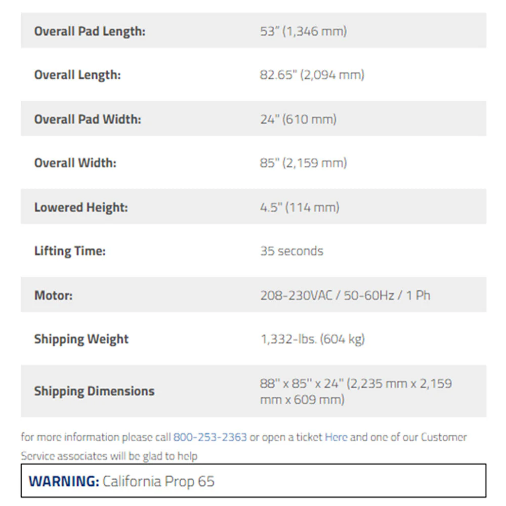 BendPak LR-10000 10,000-lb. Capacity / Low-Rise Lift - Image 3