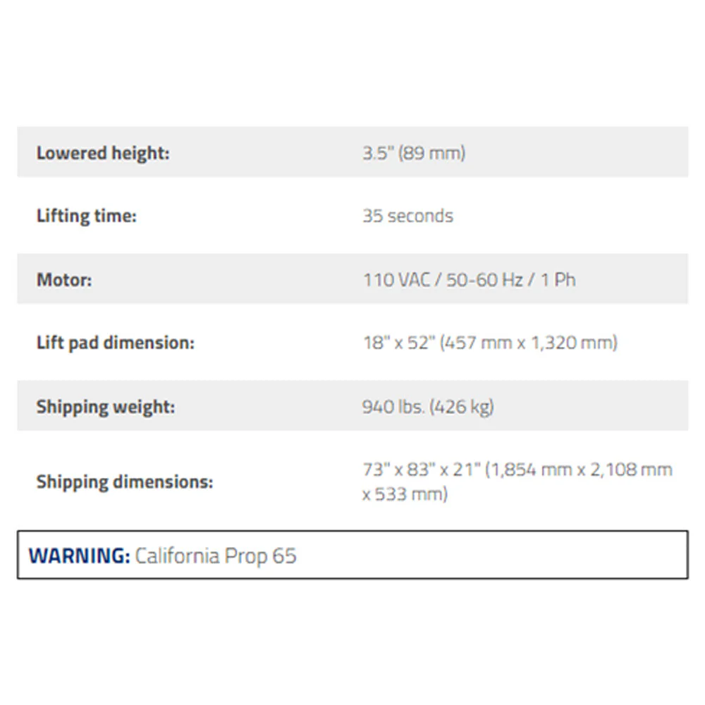 BendPak LR-60 6,000-lb. Capacity / Low-Rise Lift - Image 3