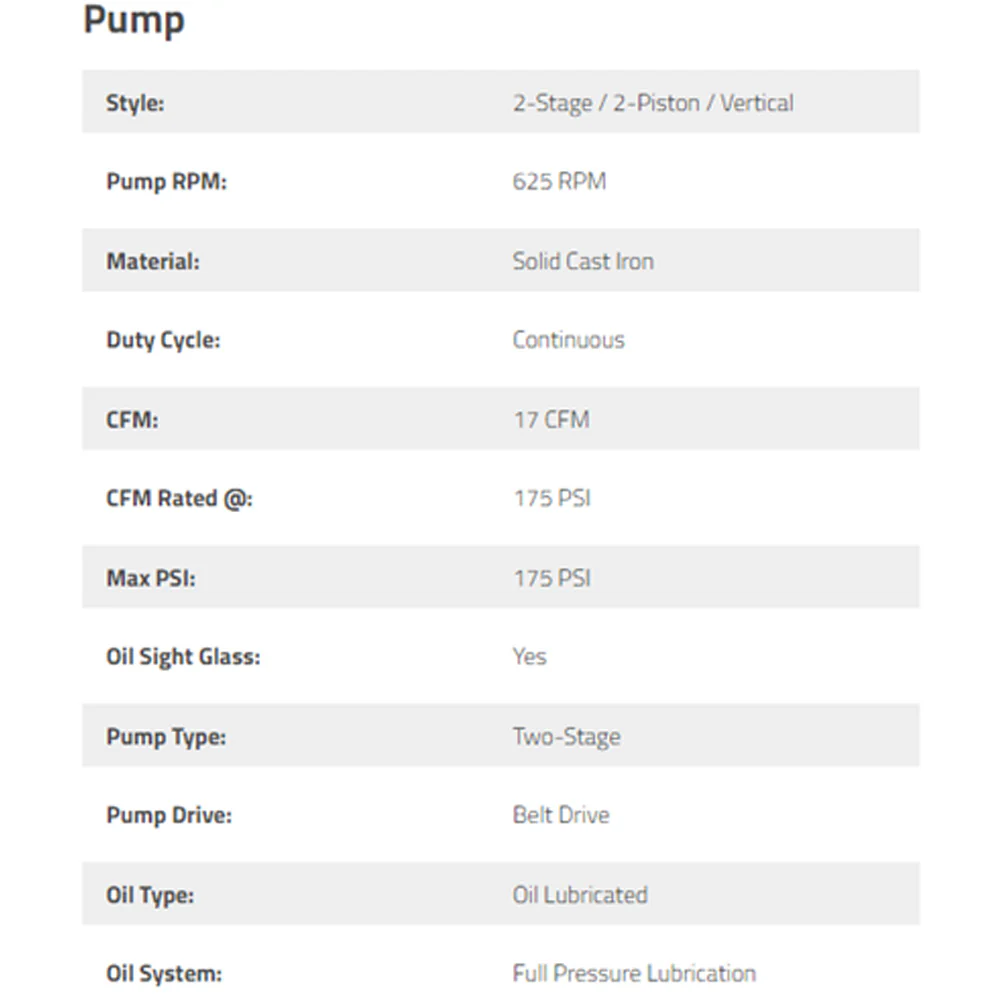 BendPak TSP-5 Air Compressor 5 HP  80-Gallon Vertical Tank - Image 3