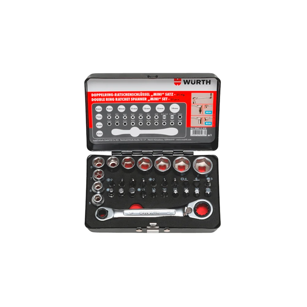 Double Box-End Ratchet Wrench Mini Set