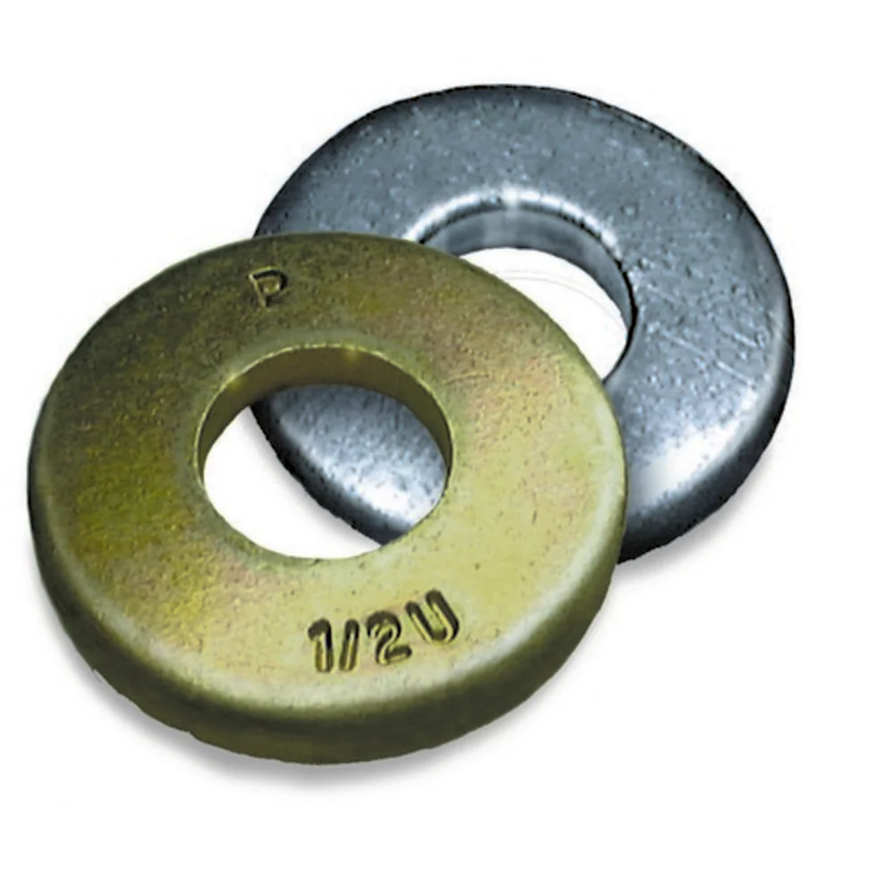 Grade 8 Flat Washer USS Yellow Zinc 1/2