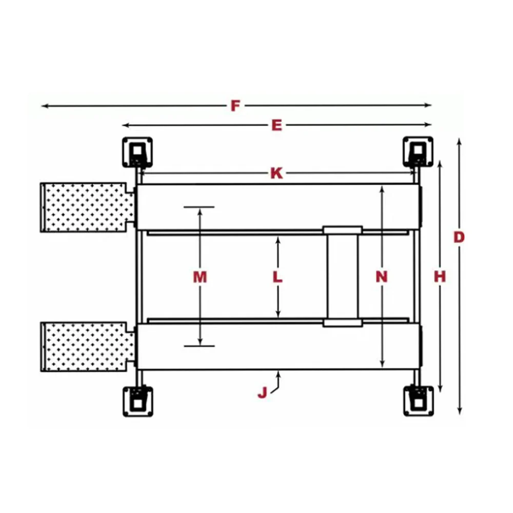GrandPrix GP-9F 9,000 lbs. Capactiy 4 Post Lift Package - Image 3