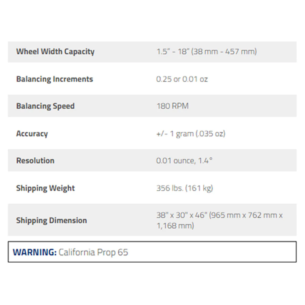 Ranger DST2420 Tire Balancer 40mm Shaft - 30" Maximum Wheel Diameter Capacity - Image 3