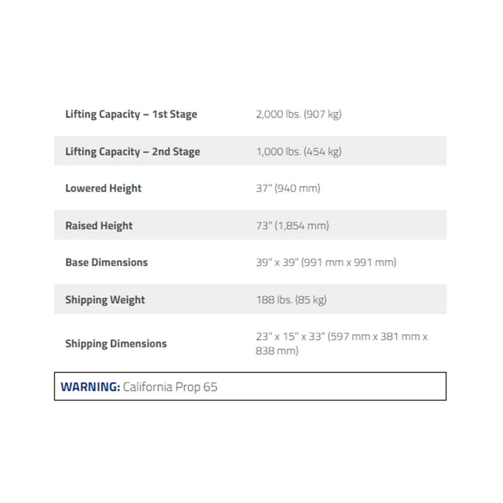 Ranger RTJ-1 1-Ton Telescoping Transmission Jack - Image 2