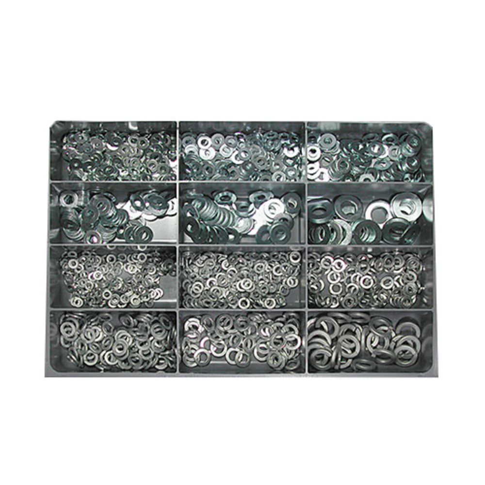 SAE Lock and Flat Washer Assortment 1470 Pcs