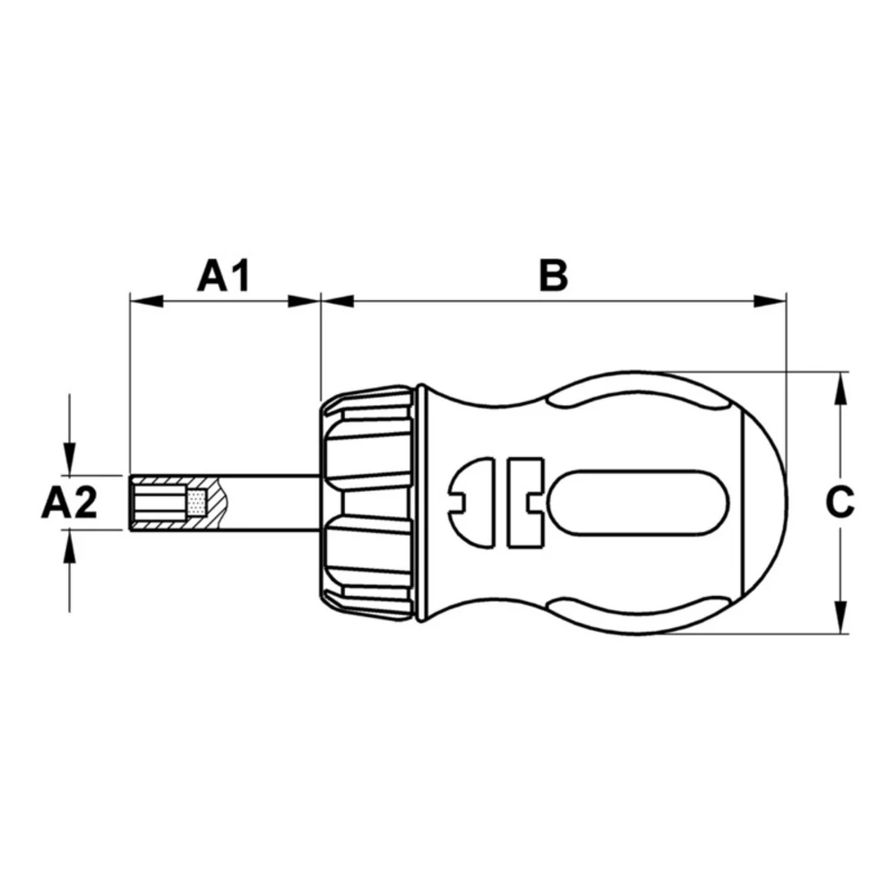 ZEBRA Mini Ratchet Screwdriver (Includes 11 Bits - 1 Square, 1 Flat, 2 Hexagon, 2 Phillips, 5 Torx) - Image 3