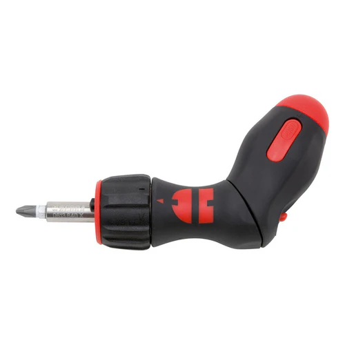 ZEBRA Pistol Grip Ratchet Screwdriver with 6 Bit Magazine (Bits Not Included)