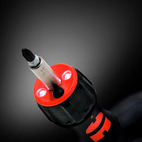 ZEBRA Pistol Grip Ratchet Screwdriver with 6 Bit Magazine (Bits Not Included) - Image 2